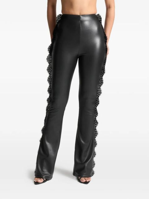 Manière De Voir lace trim trousers - Black - zdjęcie produktu nr 1