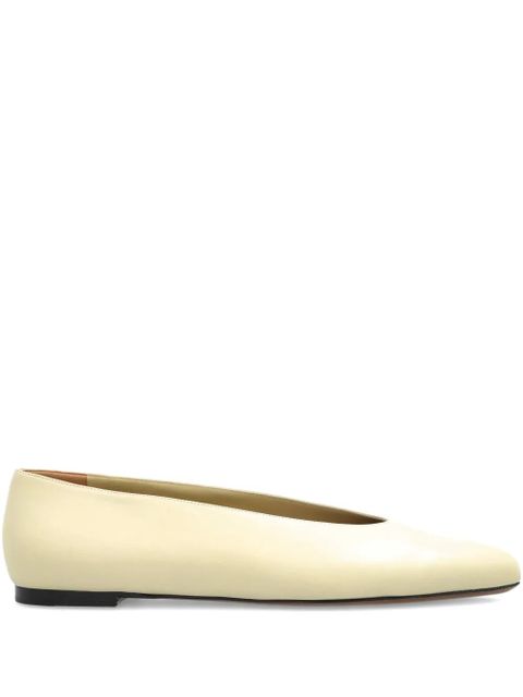 NEOUS Beid pointed-toe leather ballet flats - White - zdjęcie produktu nr 1