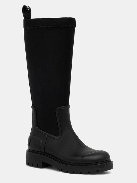 Calvin Klein kalosze HIGH RAINBOOT NEOPRENE damskie kolor czarny YW0YW02002 - zdjęcie produktu nr 1