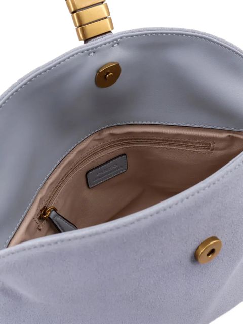 PINKO logo-lettering shoulder bag - Blue