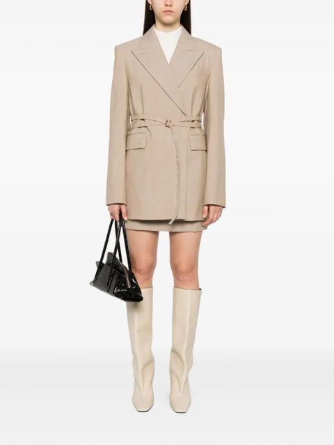 Sportmax belted blazer - Neutrals
