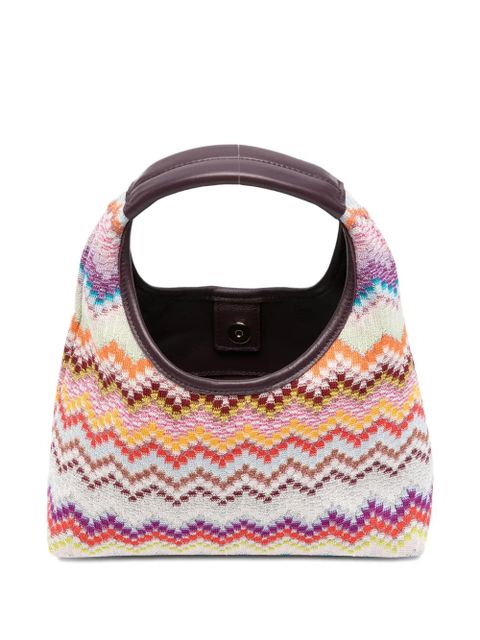 Missoni Raschel zigzag-pattern tote bag - Neutrals