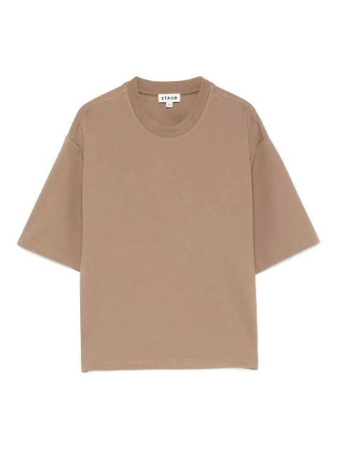 STAUD short-sleeve boxy T-shirt - Brown - zdjęcie produktu nr 1