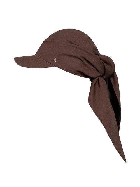 Manière De Voir Arianne scarf-detail cap - Brown - zdjęcie produktu nr 1