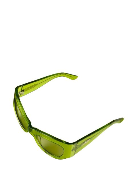 GANNI x Ace & Tate Trixie oval-frame sunglasses - Green