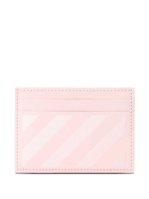 Off-White diagonal-stripes card case - Pink - zdjęcie produktu nr 1