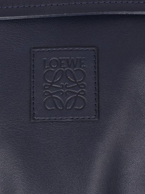 LOEWE belted leather jacket - Blue