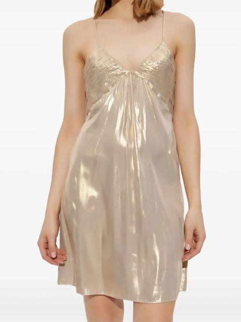 Zadig&Voltaire metallic-effect mini dress - Gold