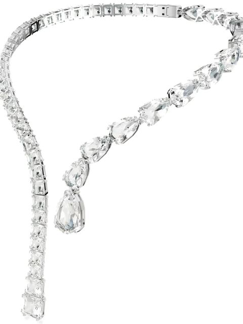 Swarovski Matrix open crystal-drop necklace - Silver