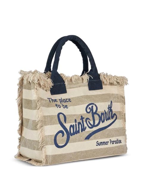 MC2 Saint Barth Vanity frayed tote-bag - Neutrals - zdjęcie produktu nr 2