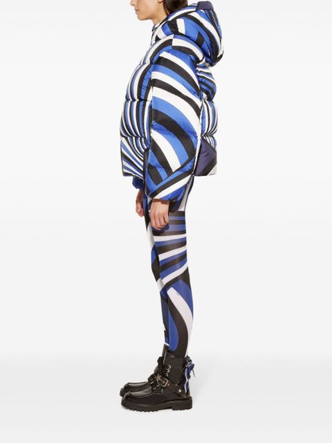 PUCCI Iride-print puffer jacket - Blue