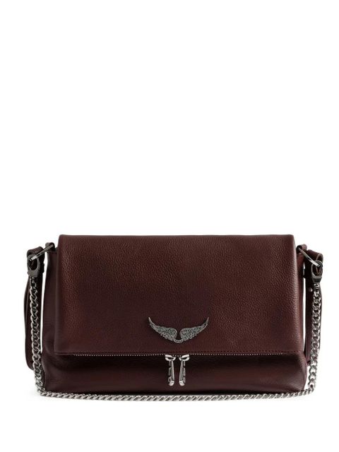 Zadig&Voltaire Rock wing-detail chain-strap satchel - Red - zdjęcie produktu nr 1