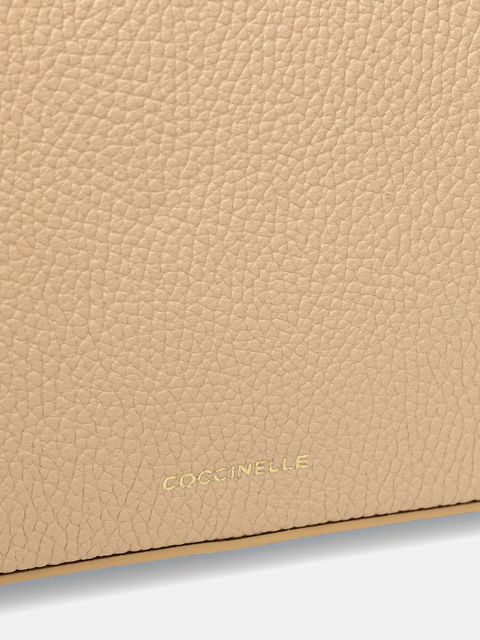 Coccinelle torebka skórzana TEBE kolor beżowy E5.MN5.52.01.01