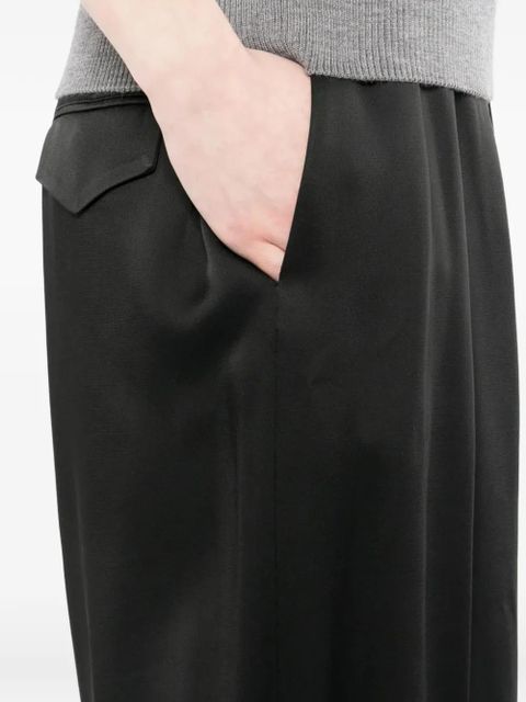 Jil Sander satin trousers - Black