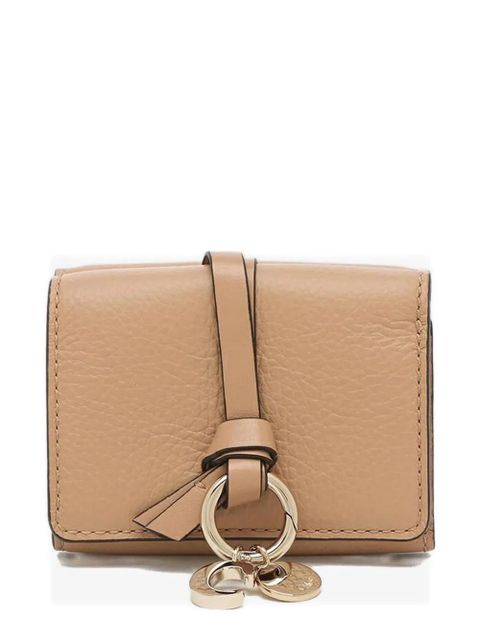 Chloé Alphabet leather tri-fold wallet - Brown - zdjęcie produktu nr 1