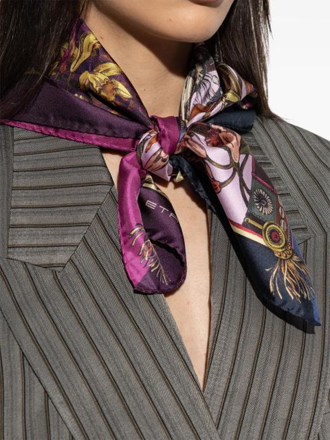 ETRO print scarf - Purple