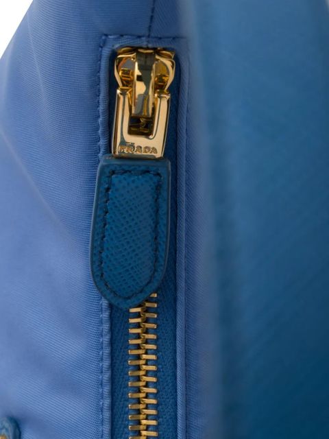 Prada mini Re-Edition 2005 triangle-logo tote bag - Blue