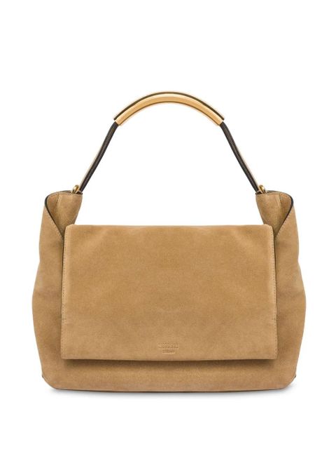 Moschino Handle Me suede tote bag - Neutrals - zdjęcie produktu nr 1