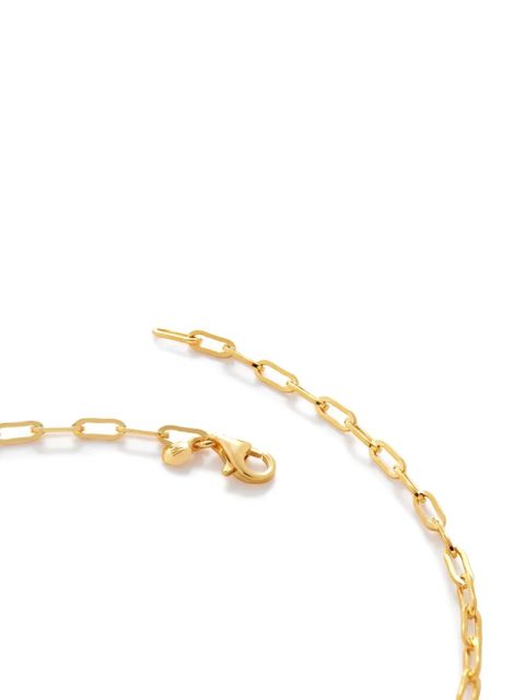 Monica Vinader Mini Paperclip choker necklace - Gold