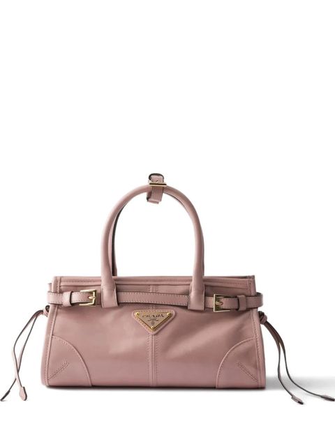 Prada mini Bonnie leather tote bag - Pink