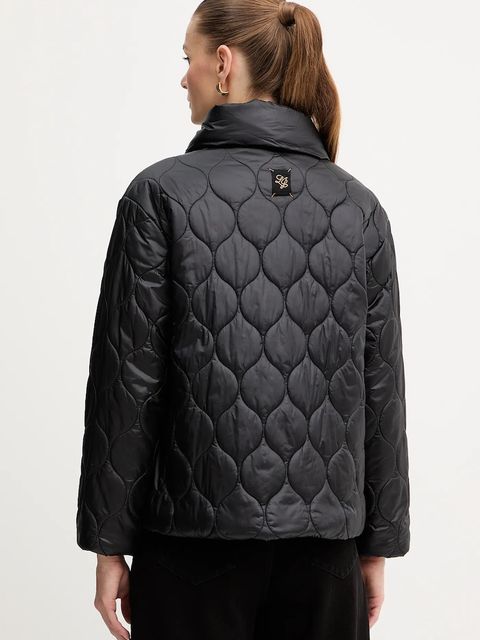 Liu Jo kurtka kolor czarny przejściowa MF5016 T091A