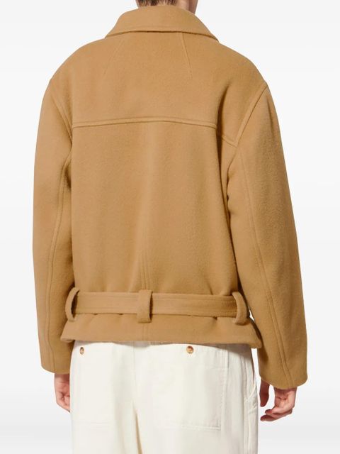 ISABEL MARANT Warna belted double-breasted coat - Neutrals