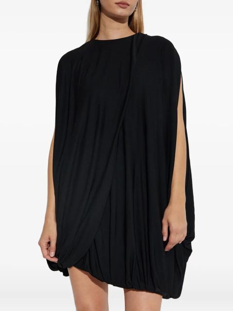 LOEWE draped bubble mini dress - Black