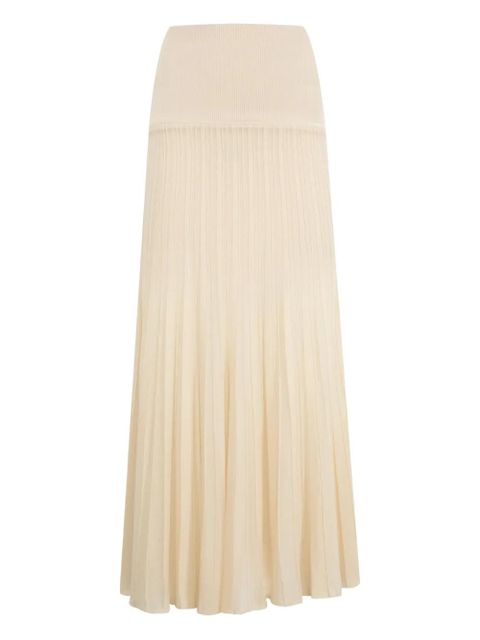 ISABEL MARANT Ezra pleated skirt - Neutrals - zdjęcie produktu nr 1