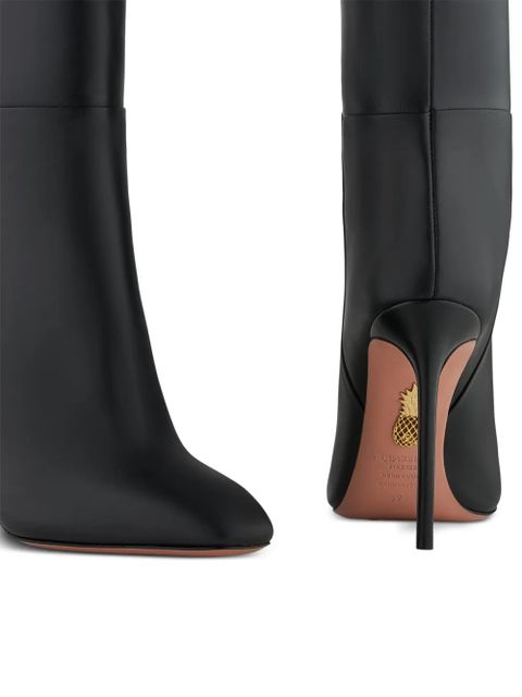 Aquazzura 105mm Sellier boots - Black