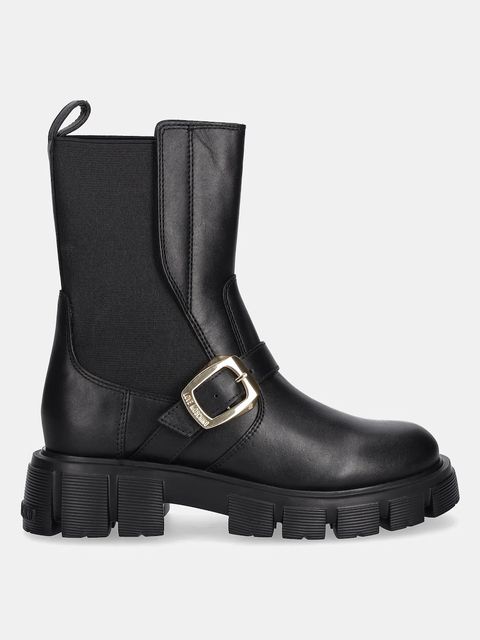 Love Moschino sztyblety skórzane damskie kolor czarny na platformie JA24105G1NIA0000 - zdjęcie produktu nr 2