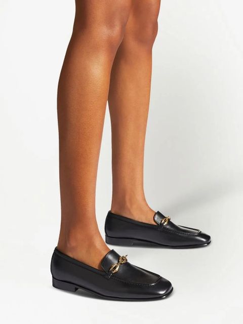 Jimmy Choo Diamond Tilda 15mm loafers - Black