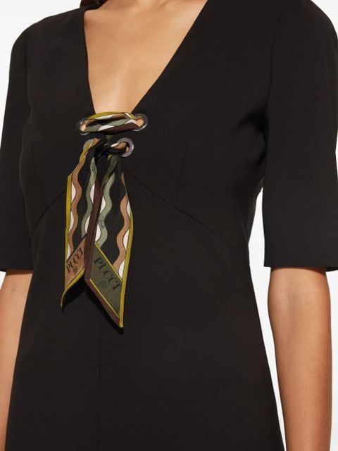 PUCCI Vivara-print dress - Black