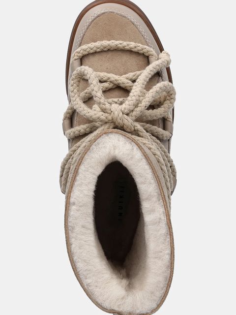 Inuikii śniegowce skórzane CLASSIC HIGH kolor beżowy 3001.002.0032