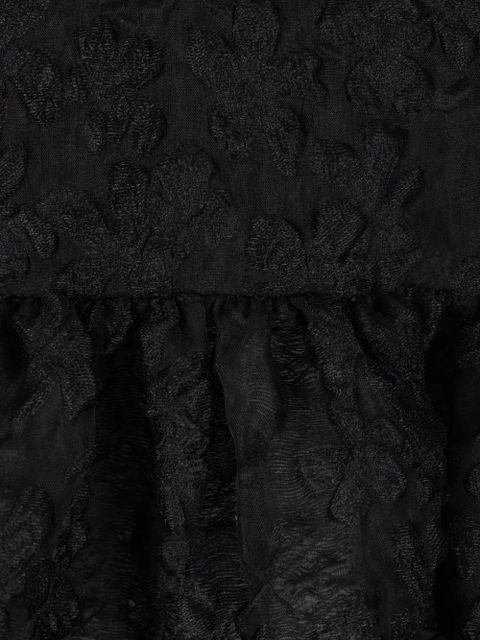 Cecilie Bahnsen patterned-jacquard top - Black