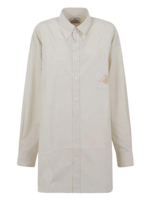 Vivienne Westwood logo-embroidered shirt - Neutrals - zdjęcie produktu nr 1