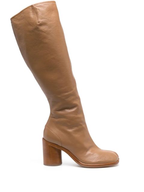 Maison Margiela Tabi 80mm knee-high boots - Brown - zdjęcie produktu nr 1