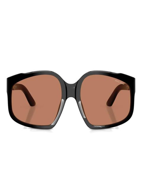 Miu Miu Eyewear oversize-frame sunglasses - Black