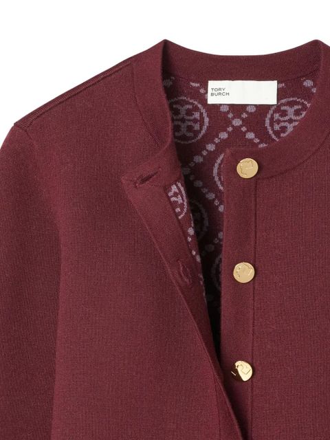 Tory Burch Kendra pockets button cardigan - Red - zdjęcie produktu nr 2