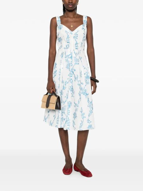 ETRO floral midi dress - White - zdjęcie produktu nr 2