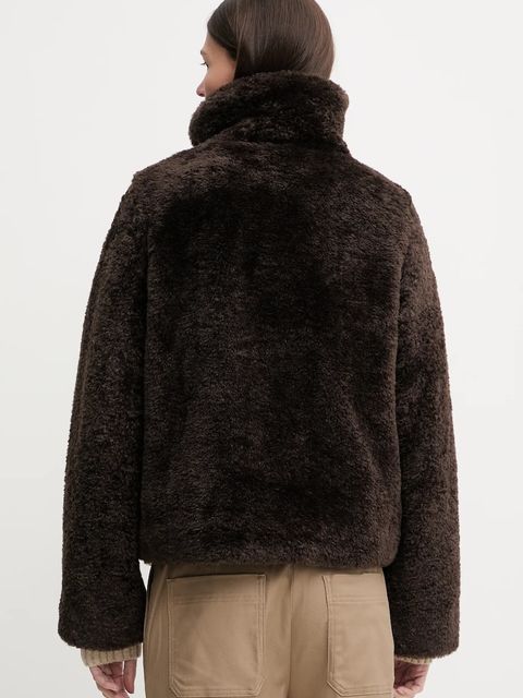 Marc O'Polo płaszcz kolor brązowy 510607870241