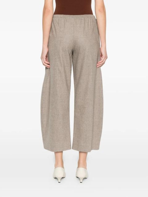 KHAITE Clover elasticated trousers - Neutrals