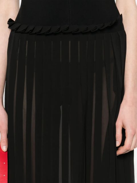 AMI Paris panelled midi dress - Black