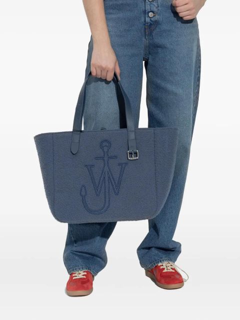 JW Anderson logo-embroidered tote bag - Blue - zdjęcie produktu nr 2