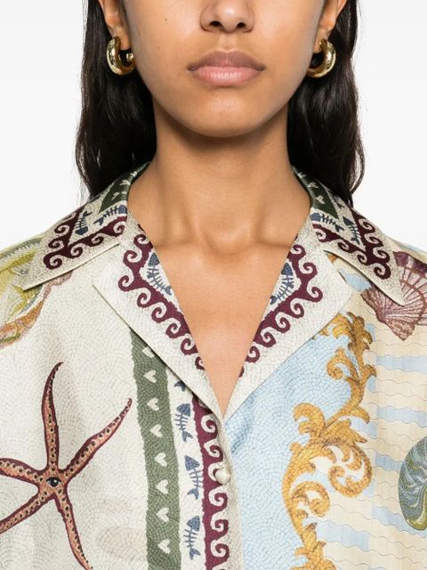 ALEMAIS Bath House shirt - Neutrals