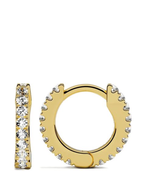 APM Monaco pavé huggie earrings - Gold - zdjęcie produktu nr 1