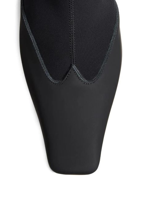 KHAITE 85mm Nevada pointed-toe heeled boots - Black