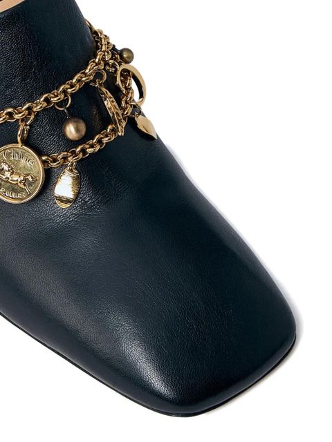 Chloé 80mm charm-embellished heeled mules - Black