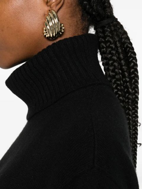 TOTEME roll-neck cashmere sweater - Black
