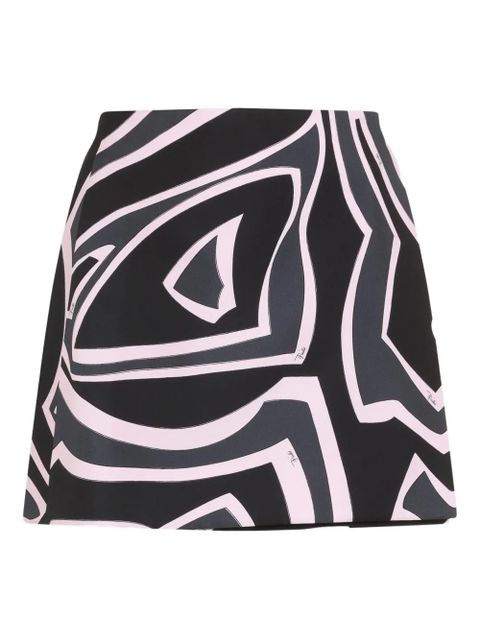 PUCCI abstract-print silk skirt - Black - zdjęcie produktu nr 1
