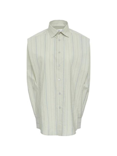 MM6 Maison Margiela striped shirt - Green - zdjęcie produktu nr 1